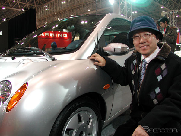 【オートサロン2003速報】由良拓也のハイブリッド6輪スポーツ、ベースは?