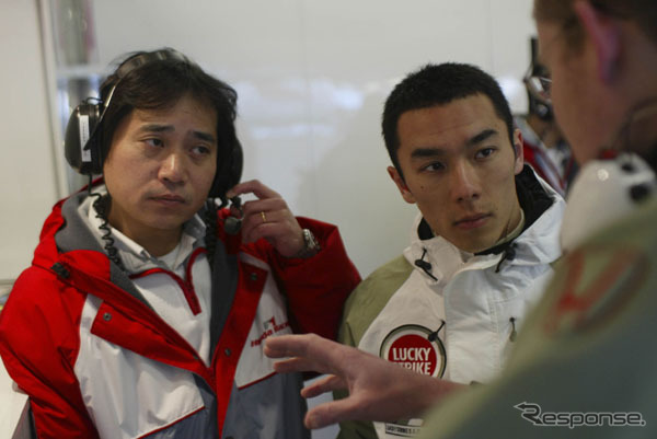 【ホンダF1ストーキング】佐藤琢磨のB・A・R第一声