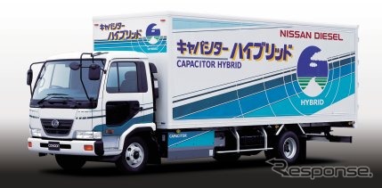 日産ディーゼルのハイブリッドトラックが省エネ大賞を受賞