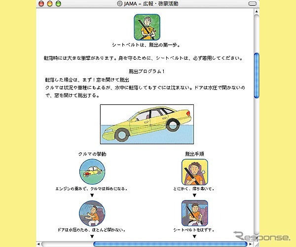 水没したクルマから脱出する方法---落ち着いて行動しよう