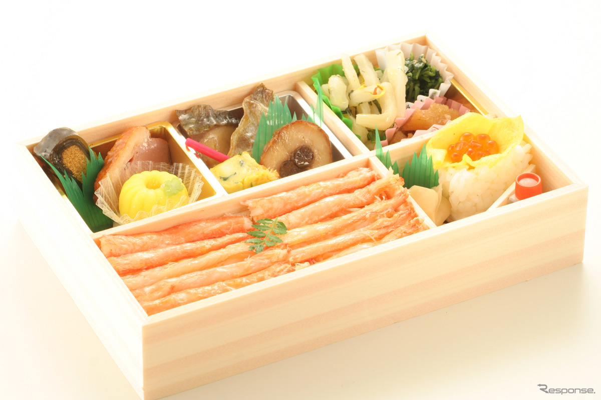 越前蟹を使った一乃松「越前冬の陣　彩」（2500円）