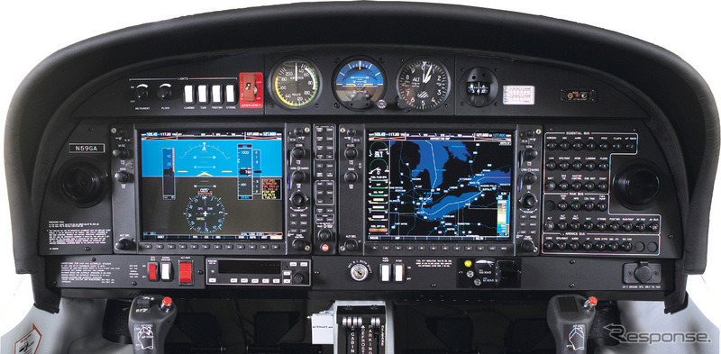 航空機向けのGPSシステムも手がける。というより、GARMINはこうした業務用のGPS装置の開発を得意としていた