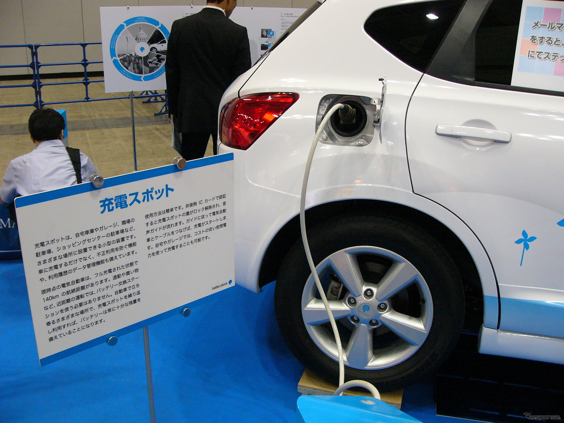 日産デュアリスベースのバッテリー交換式EV（資料画像）