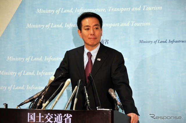 22日、国土交通省（撮影＝中島みなみ）