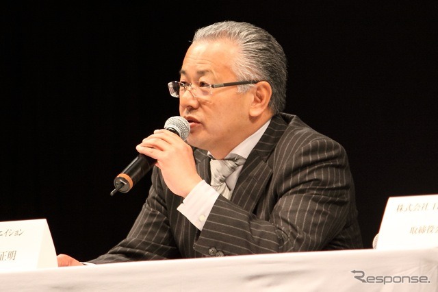 GTA代表取締役の坂東正明氏。親分ブシを炸裂させていた