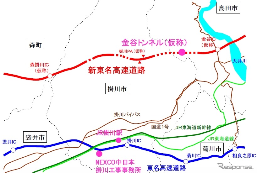 新たなトンネル照明の開発に向けた実証実験