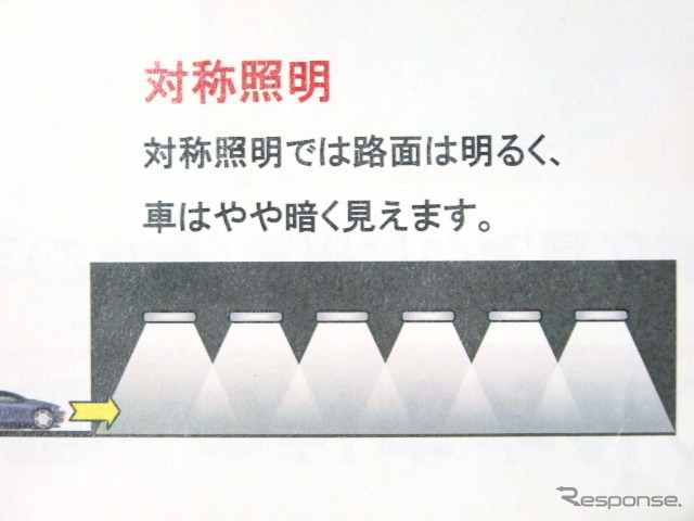 新たなトンネル照明の開発に向けた実証実験