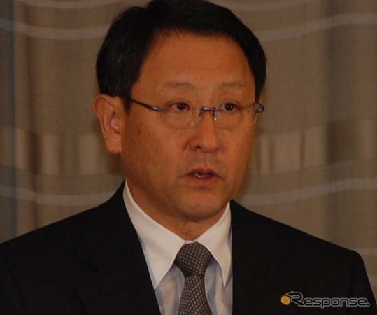 豊田章男社長（17日・東京本社）