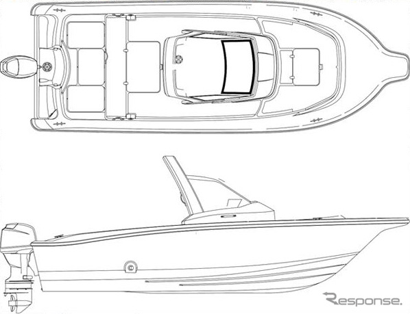 FF-21 側面図･デッキレイアウト図
