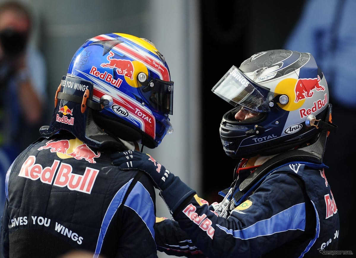ベッテルとマーク・ウェーバー