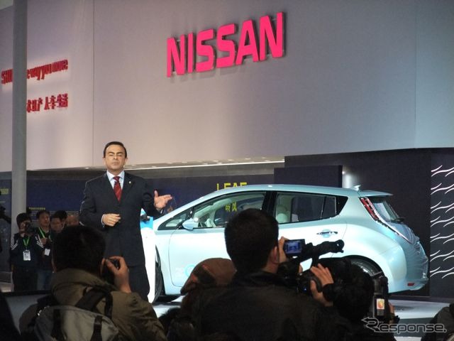 日産自動車のプレスカンファレンス（23日）