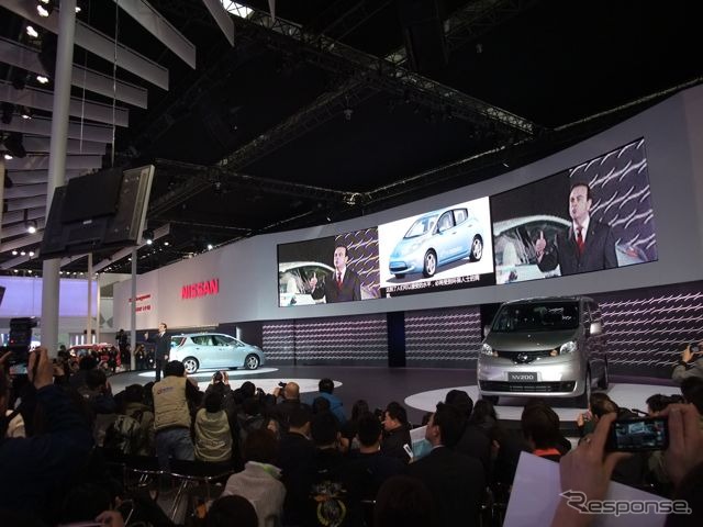 日産自動車のプレスカンファレンス（23日）