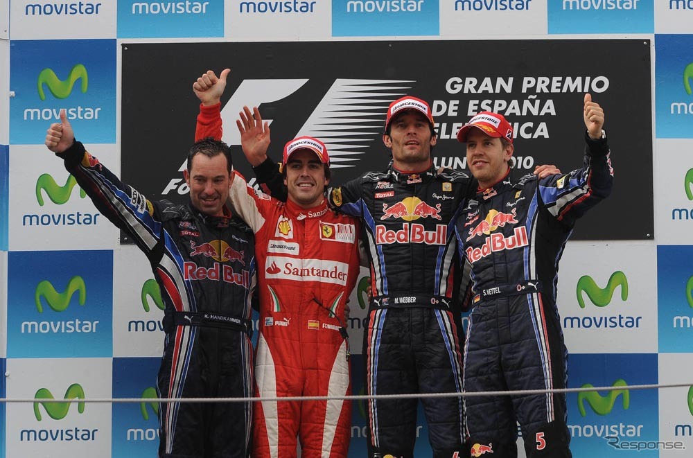 レッドブルのマーク・ウェーバーがポール・トゥ・ウィンで完勝（写真＝ブリヂストン）