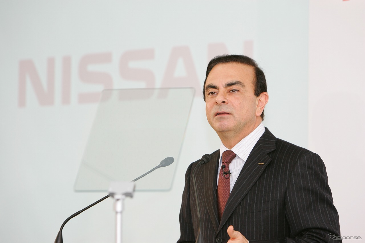 カルロス・ゴーン社長（12日、決算発表会見）