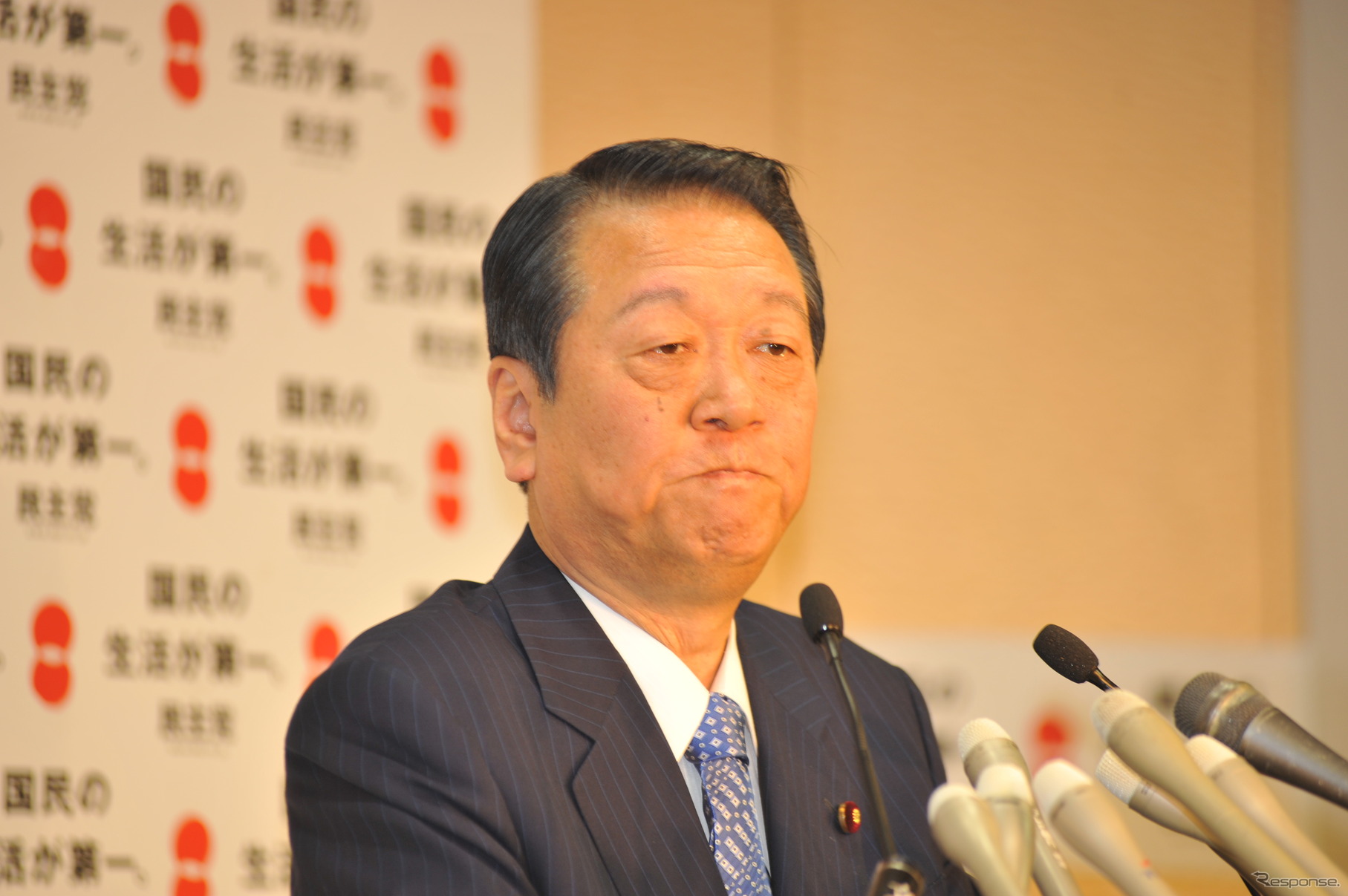 民主党・小沢幹事長（撮影＝中島みなみ）
