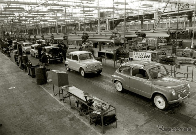 600の10万台目ラインオフ。1962年
