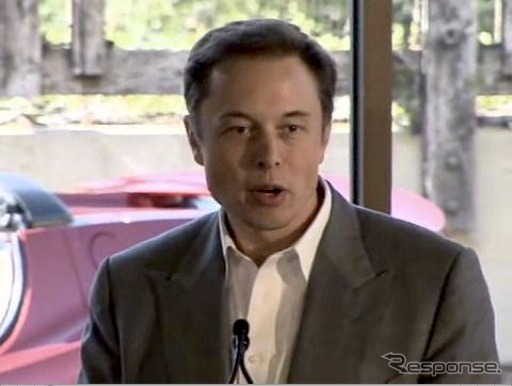 テスラ イーロン・マスク会長（画像は公式発表動画より）