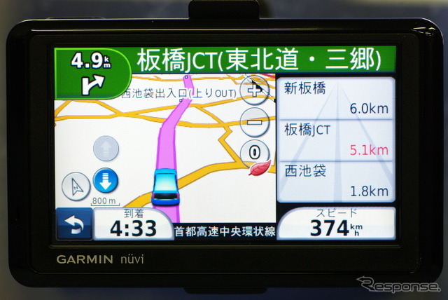 ハイウェイモード。ルートシミュレーションは早送りにも対応している。シミュレーション上では500km/hを超えるスピードを出すことも可能