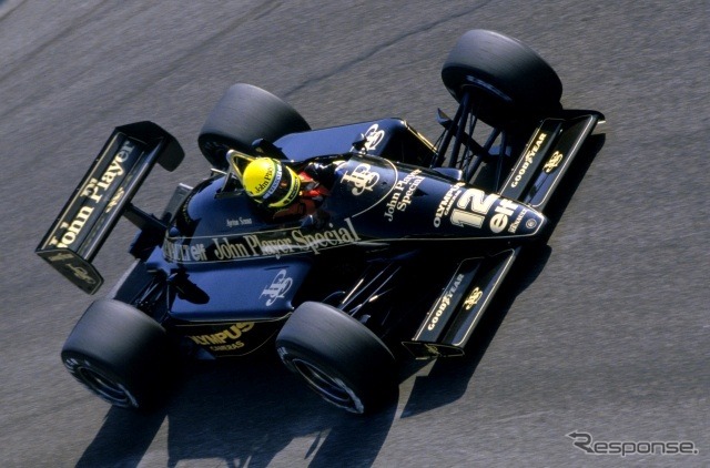 97Tルノー、1985年イタリアGP。A. セナが3位