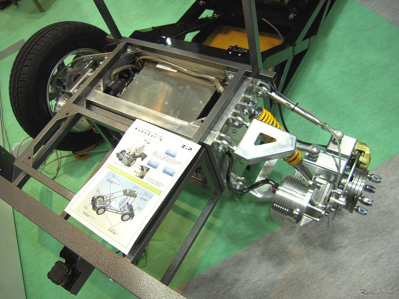 群馬大学次世代EV研究会が開発した後輪駆動用汎用足回りユニット