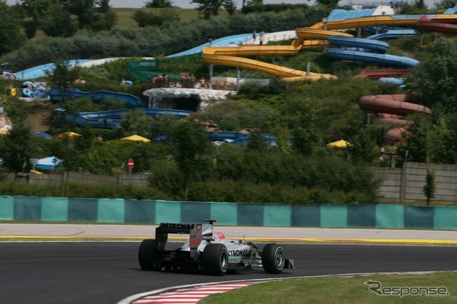 シューマッハ（写真は予選）