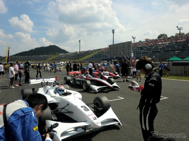 復活の元王者・松田次生は8番グリッドにつけたが……。決勝は0周リタイアに終わる