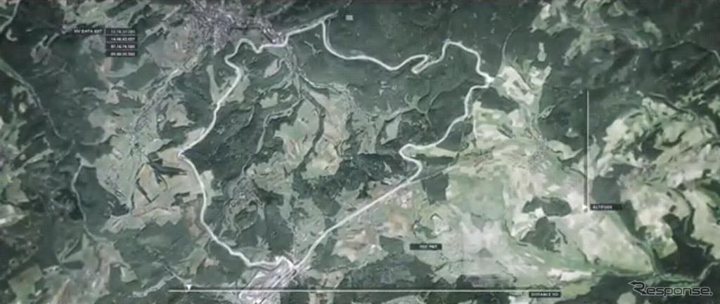 ゾンダR ニュルブルクリンクでの新記録達成のドキュメンタリー（画像は動画キャプチャー）