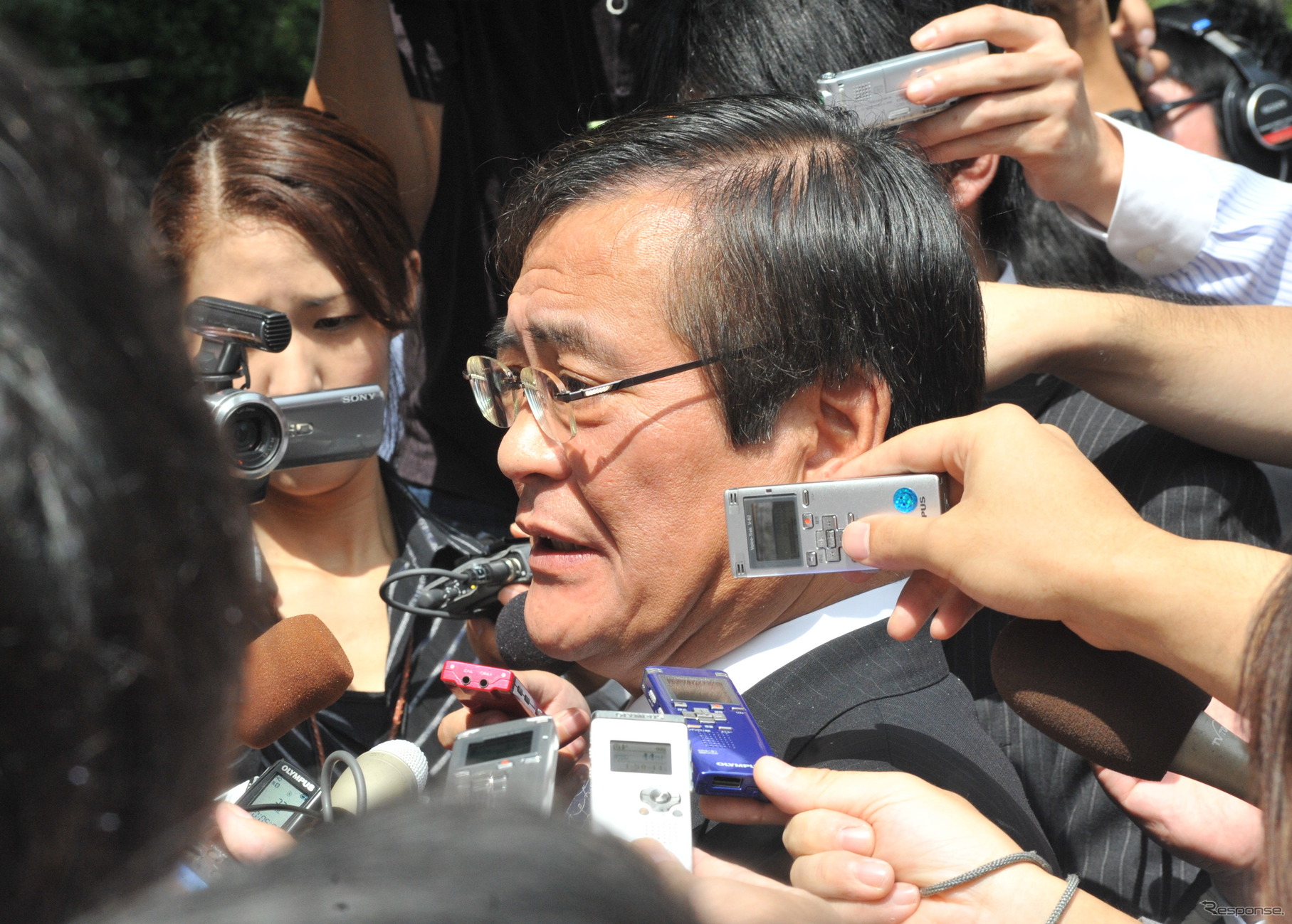 鉢呂吉雄新国会対策委員長（17日・憲政記念館）　撮影＝石田信一郎