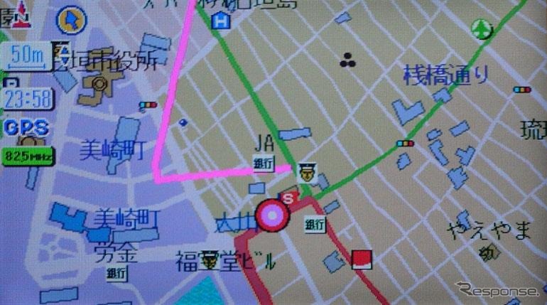 【カーナビ2003夏の陣】海の中を走る?　誤差、最大で793mも