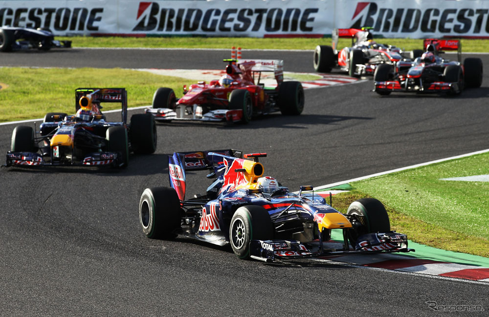 ウェーバーとベッテルの走り（日本GP）