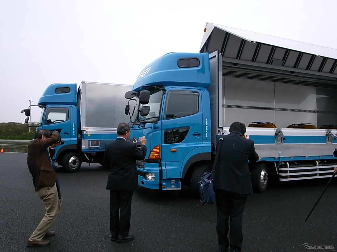 リグルーブタイヤの実験に使用されたトラック