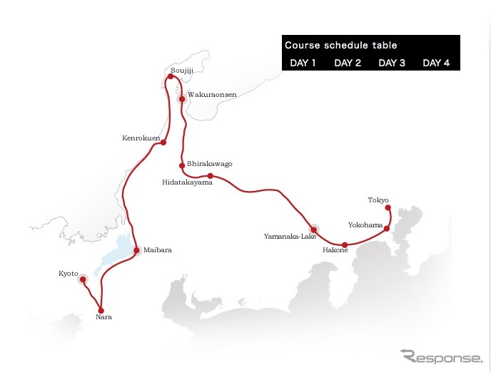 クラシックカーで世界の名所を巡る、ラリーニッポン2010開催