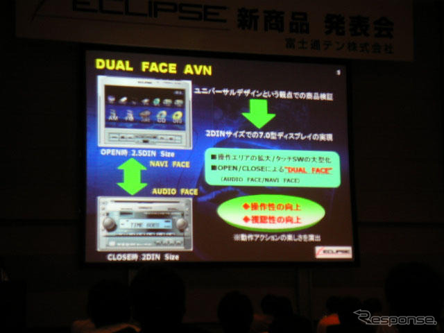 【イクリプス『AVN9903HD』】デュアルフェィスAVNで登場