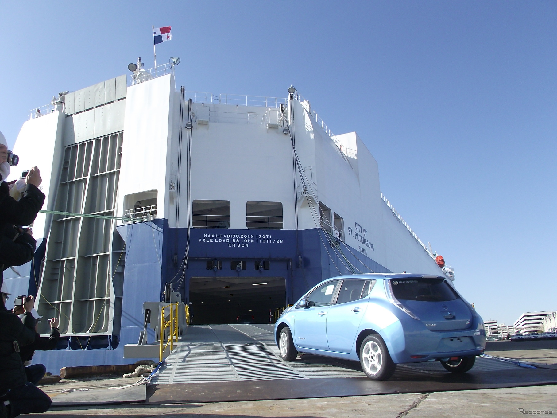 省エネ型自動車運搬船「シティ・オブ・セントピーターズバーグ」