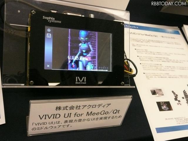ユニークなロボット・インターフェイス。アクロディアの「ViVID UI MeeGo/Qt」で作成 ユニークなロボット・インターフェイス。アクロディアの「ViVID UI MeeGo/Qt」で作成
