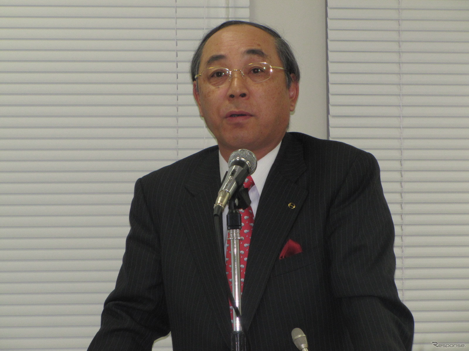 新春会見　白井社長