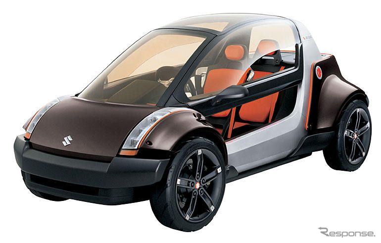 【東京ショー2003出品車】スズキ『Sライド』---タンデム四輪スクーター