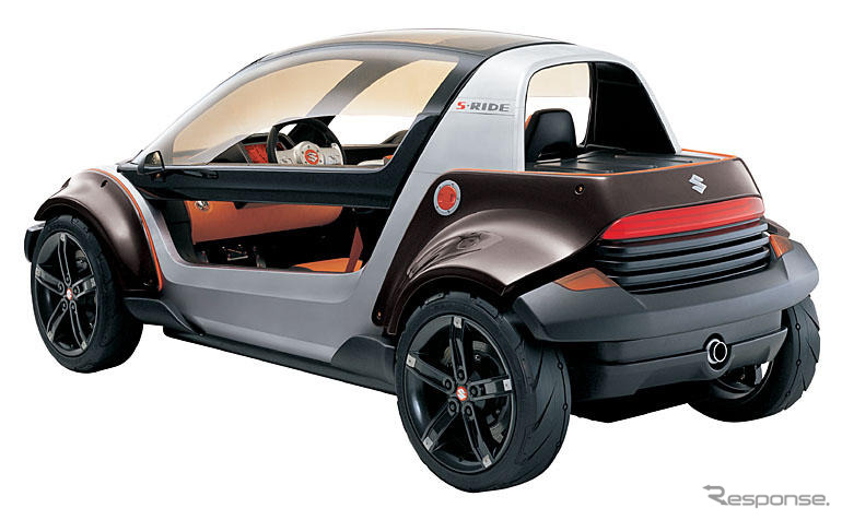 【東京ショー2003出品車】スズキ『Sライド』---タンデム四輪スクーター