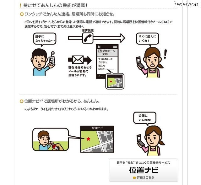 防犯ブザー付き「みまもりケータイ SoftBank 005Z」3/26発売 みまもりケータイ SoftBank 005Z
