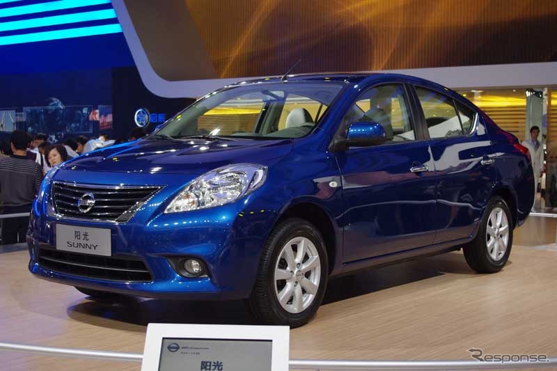 海外生産が34.6％増と大幅に伸び、2月として過去最高となった。写真は中国で好調の新型サニー