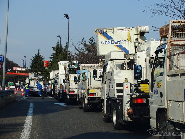 東北自動車道・サービスエリアでの給油状況は