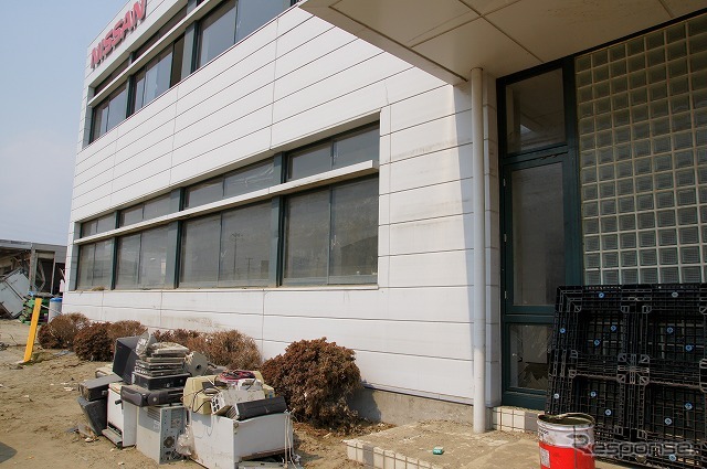 東日本大震災 日産宮城サービスセンターも壊滅的被害