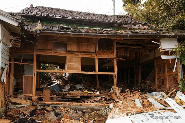 東日本大震災 田代島 震災後（震災前と同一地点）