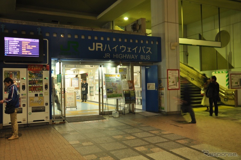 落ち着きつつあるJRバス関東新宿ターミナル