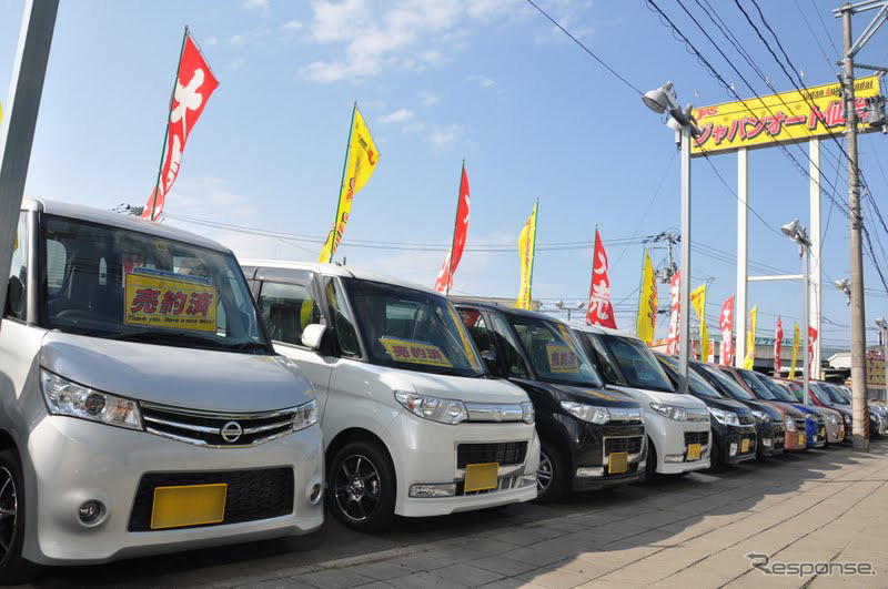 軽自動車・ミニバンの人気は震災前後も変わらず（写真はジャパンオート仙台）