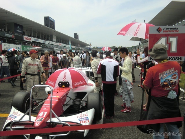 予選3位の塚越広大（ダンディライアン・ホンダ）。決勝はピットでのロス等もあり7位に終わる