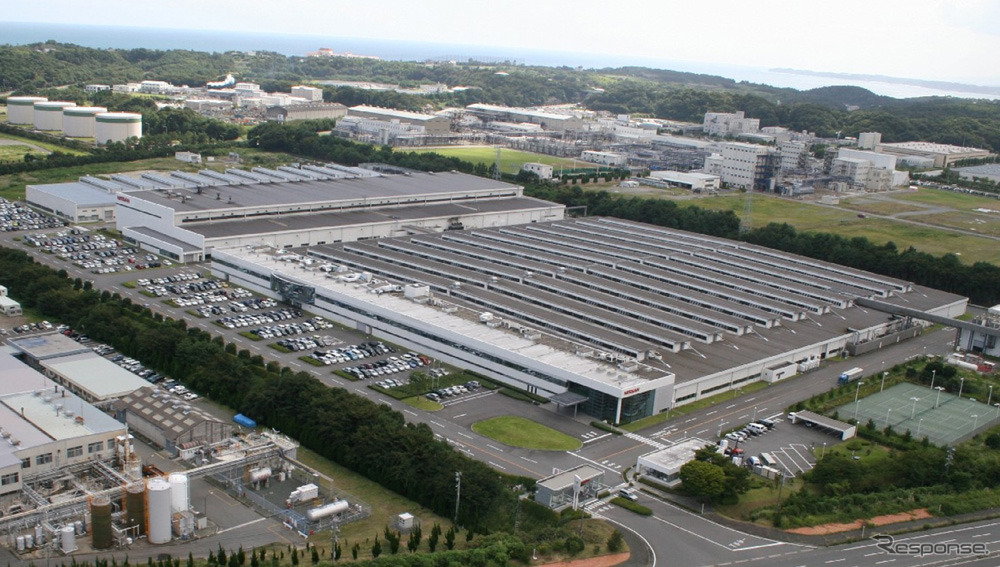 日産自動車いわき工場。30億円を投資し、くい打ちなどにより基礎を強化する