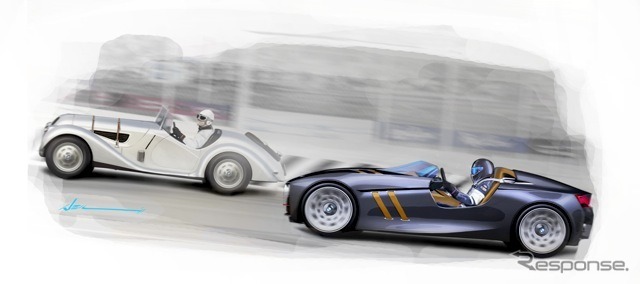 BMW328オマージュ開発スケッチ