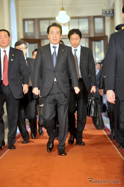 菅直人首相　本日（2011年6月2日） 13:32撮影