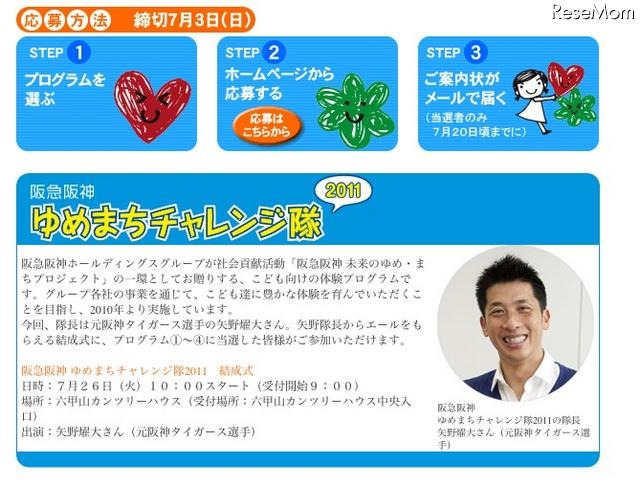 小学生対象、「阪急阪神 ゆめまちチャレンジ隊2011」参加者募集 応募方法